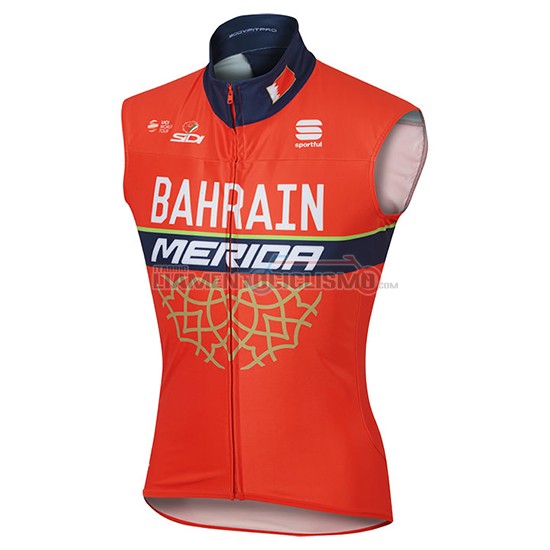 Gilet antivento Bahrain Merida 2017 rosso - Clicca l'immagine per chiudere